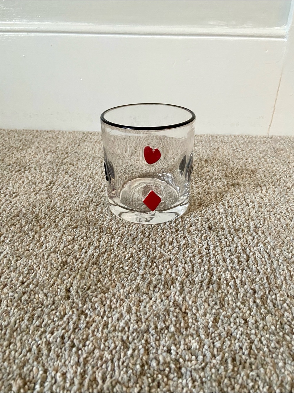 NWOT Icon Juice Glass | Card Suit Poker Casino Vegas Inspired - Picture 3 of 13